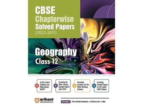 Livro CBSE CHAPTERWISE SOLVED PAPER GEOGRAPHY CLASS 12th de Farah Sultan (Inglês)