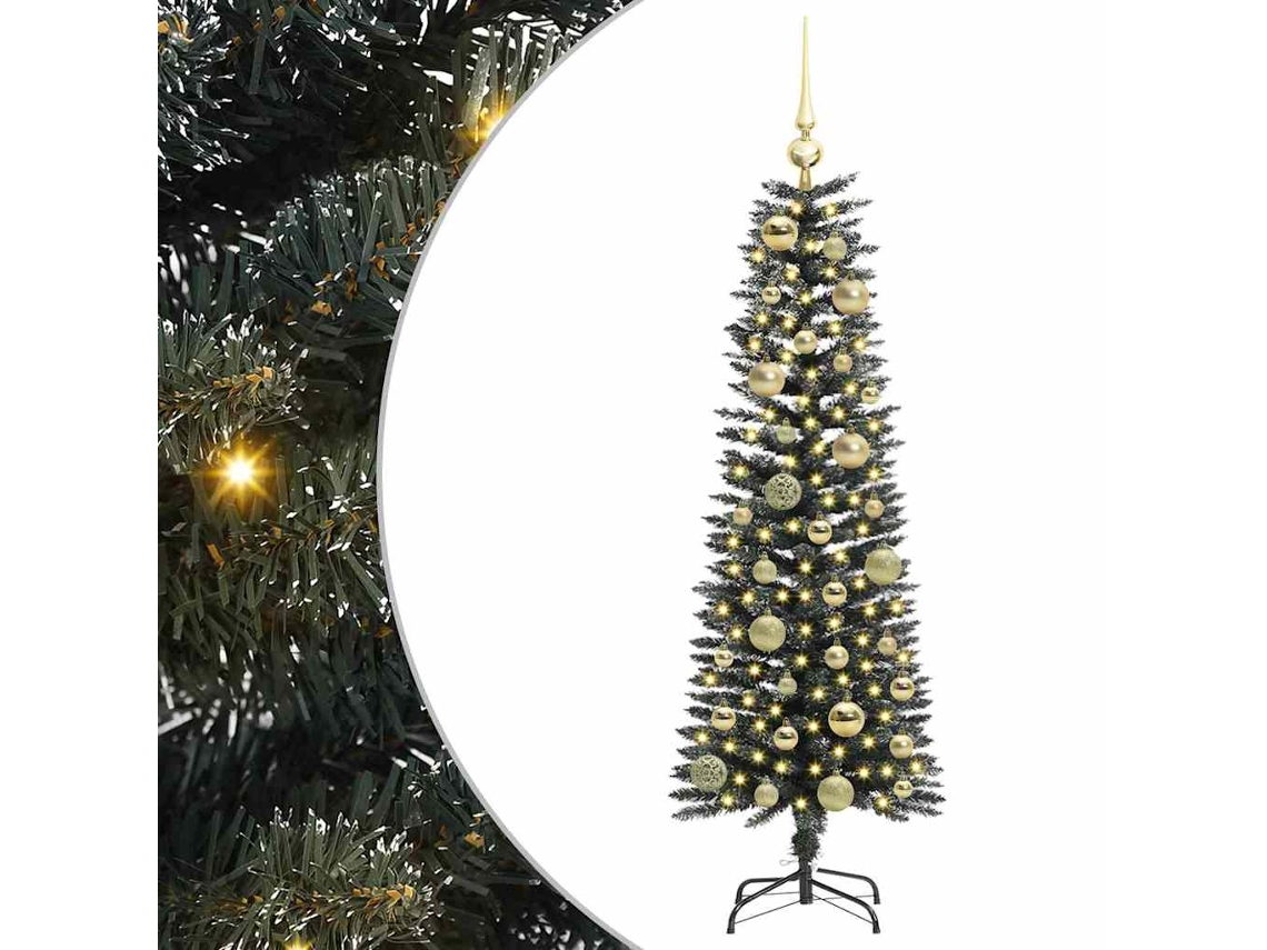 Conjunto 1 Árvore De Natal Artificial Vidaxl Verde Pvc (120 Cm)