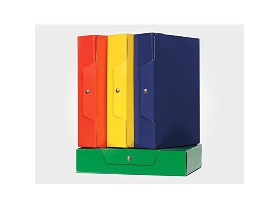 Brefiocart 020E7616.Ar Conjunto de 5 Pastas de Projeto com Botões Laranja,
