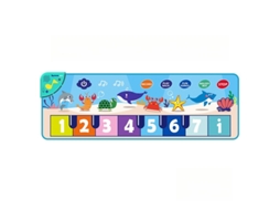 Tapete Com Teclado Musical Para Crianças Dos 1 Aos 3 Anos Ou Mais, Ideal Para Aprendizagem Precoce E Educação Sensorial. Mundo Subaquático Hexinyigjly