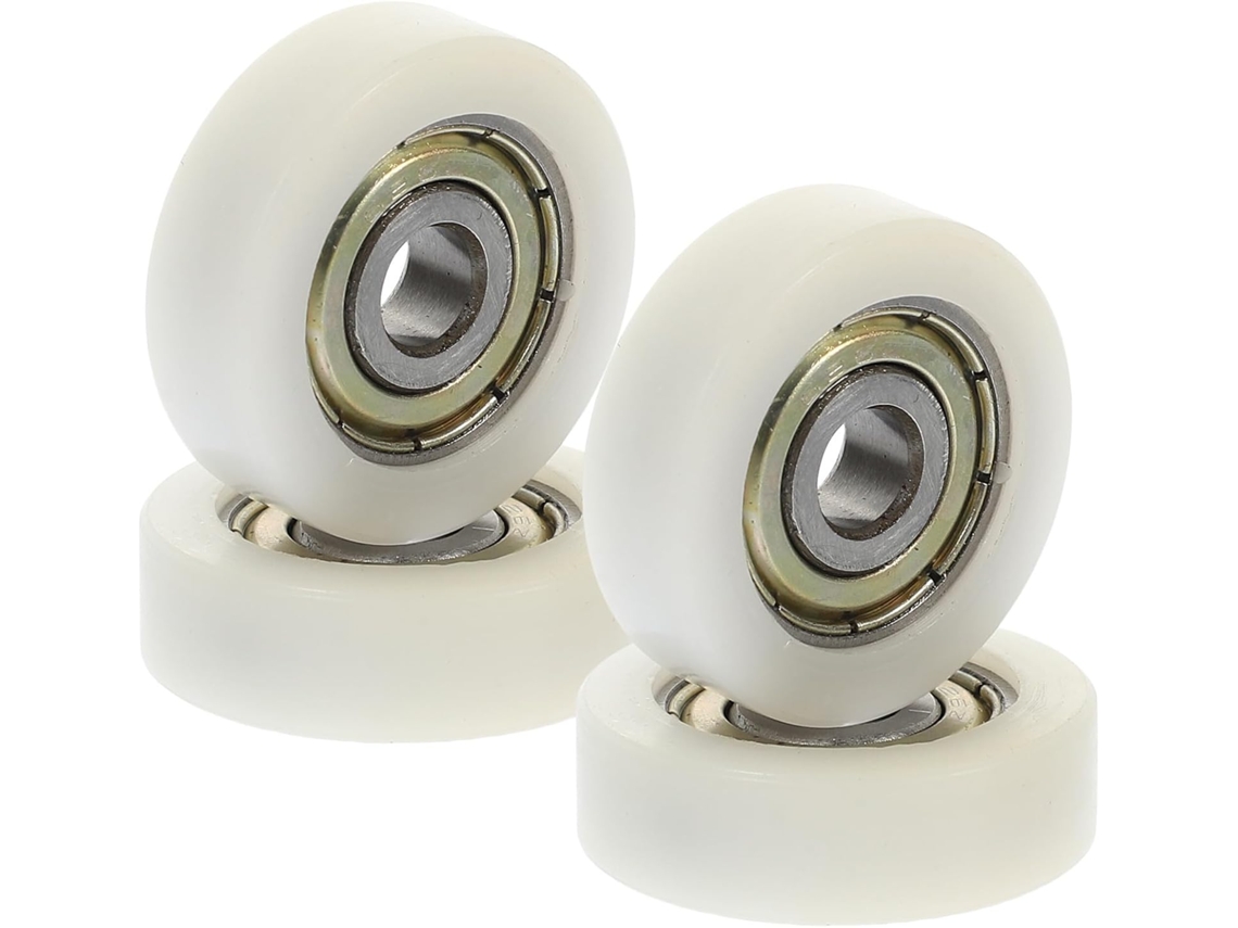 Conjunto De 4 Rodas Deslizantes Nylon E Aço Para Portão, Com Rolamento 626zz E Capacidade De Carga 79kg, Para Um
