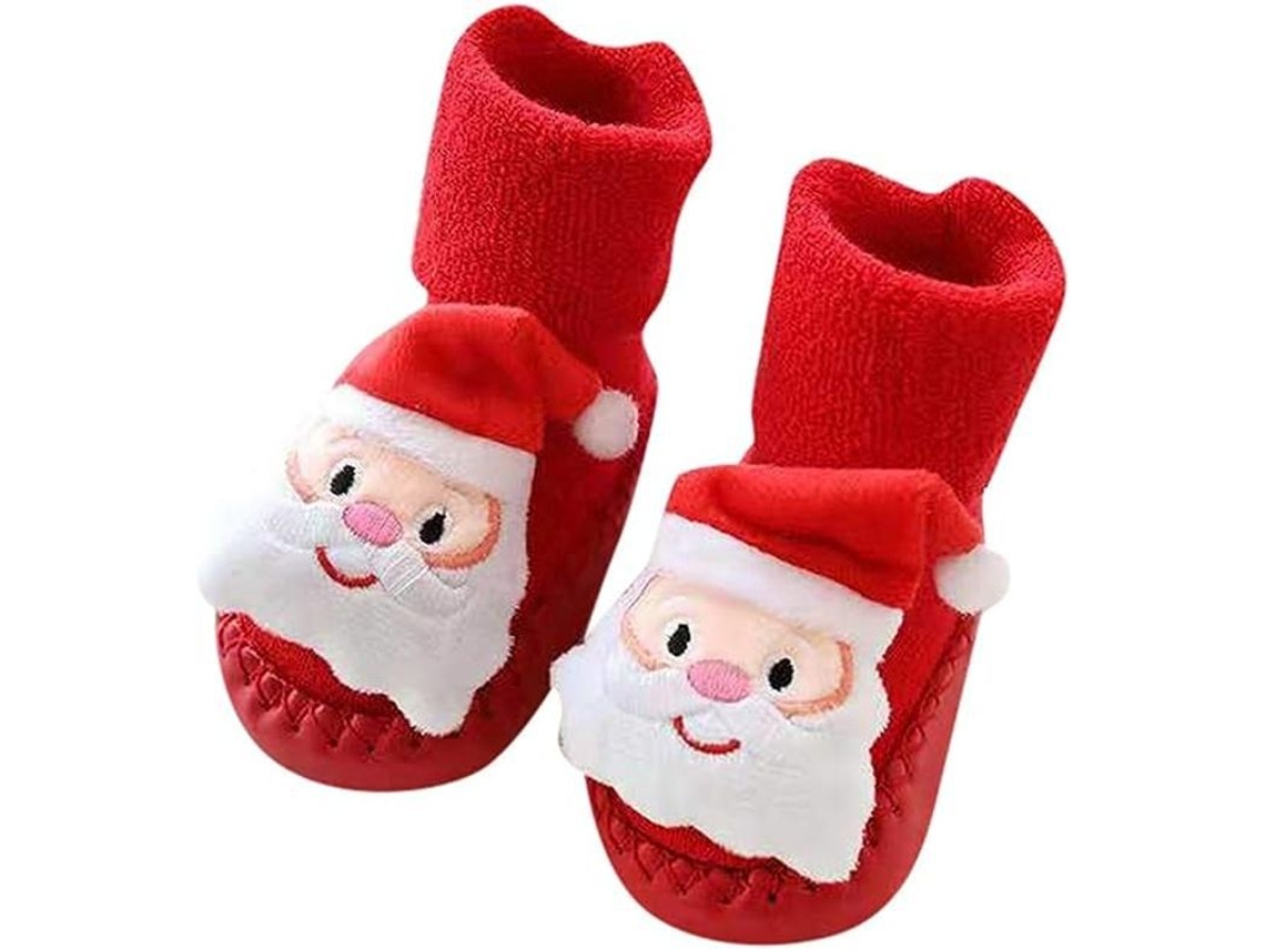 Calcetines antideslizantes de Natal para bebés e crianças 11cm | S/MARCA