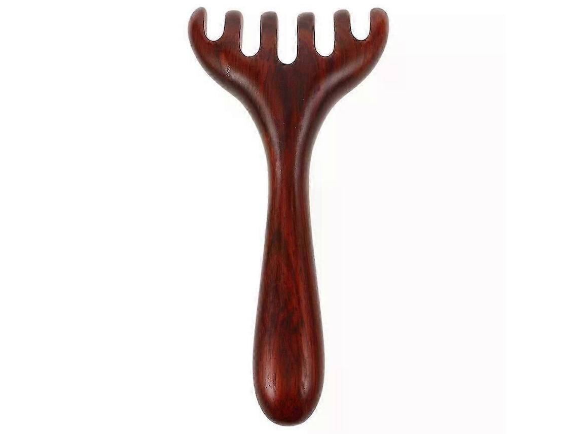 Ferramenta De Massagem Para Pés E Couro Cabeludo, Pente De Madeira Com Dentes Largos Para Massagem Nos Pés E Couro Cabeludo
