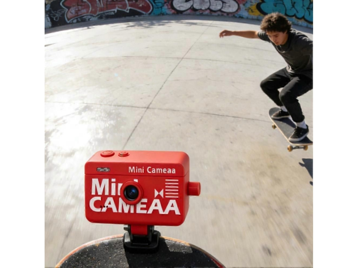 Câmera de Chaveiro M9, Mini Câmera de Ação 1080p, Câmera de Vídeo Retrô Pequena, Vermelha. TAISHENGDA