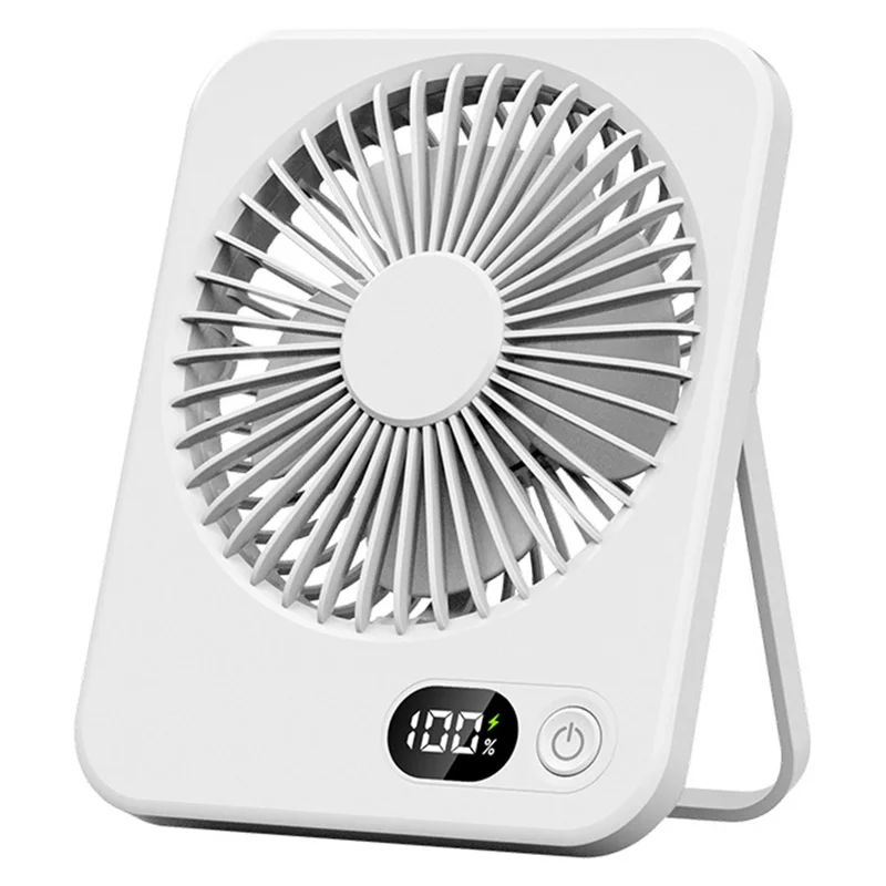 Ventilador de Mesa EIFSON Dobrável, 5 Velocidades, Ecrã Digitalbranco