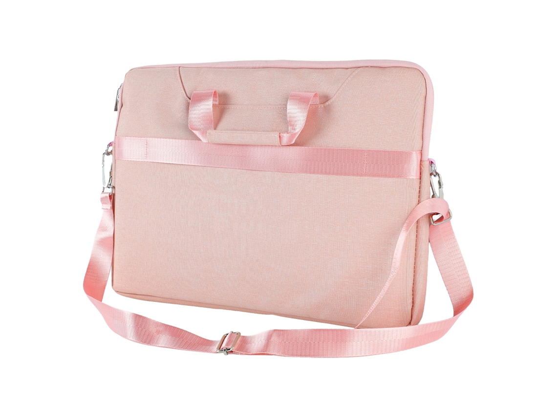 2026zentro-bolsa Para Notebook De 15.6 Polegadas Grande Capacidade À Prova D'água Têxtil Oxford Portátil Com Cinto De Ombro Rosa