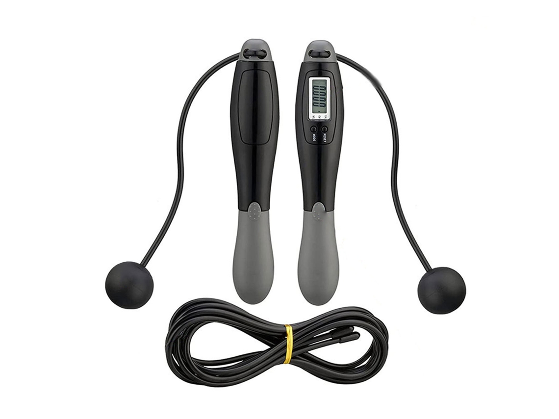 Corda De Pular Digital Com Contador Profissional Pvc Para Fitness Indoor E Outdoor Para Adultos E Crianças