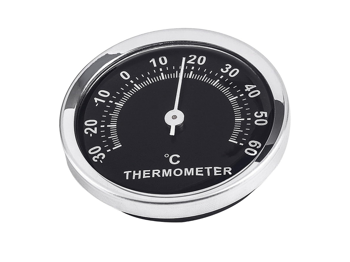 Termômetro de Parede Inoomp Feito de Abs e Liga Metálica, Dispositivo Compacto para Medição de Temperatura, Visor CHABERLU