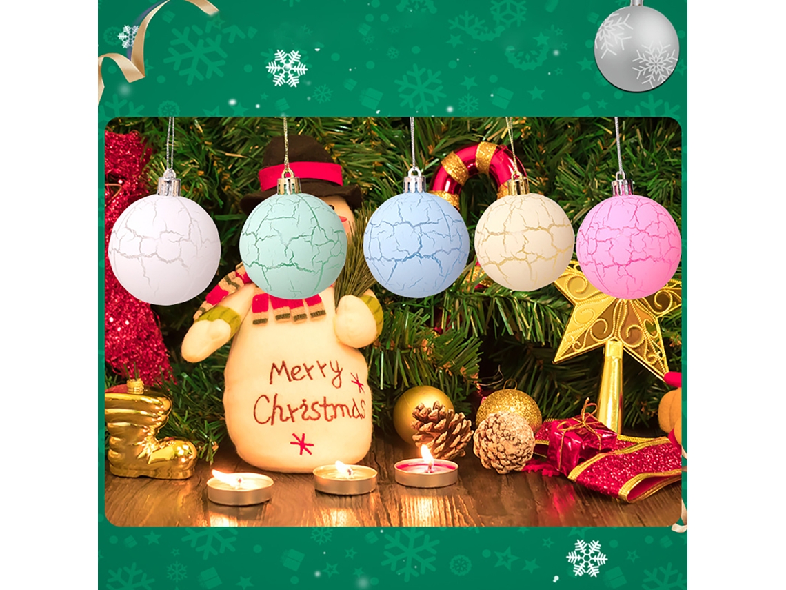 Enfeites De Natal (pacote Com 6, Cores De Macaron) + Eoocoo