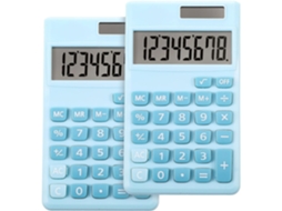 Calculadora Básica Padrão, Mini Calculadora Digital De Mesa Com Visor Lcd De 8 Dígitos (azul)