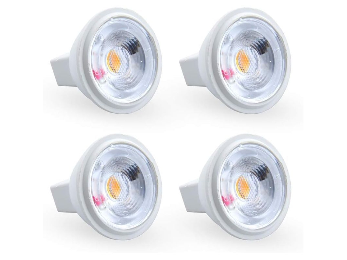 Lâmpada LED MR11 Gu4 3W 3000K Branco Quente 12V Pack de 4 Nova Line