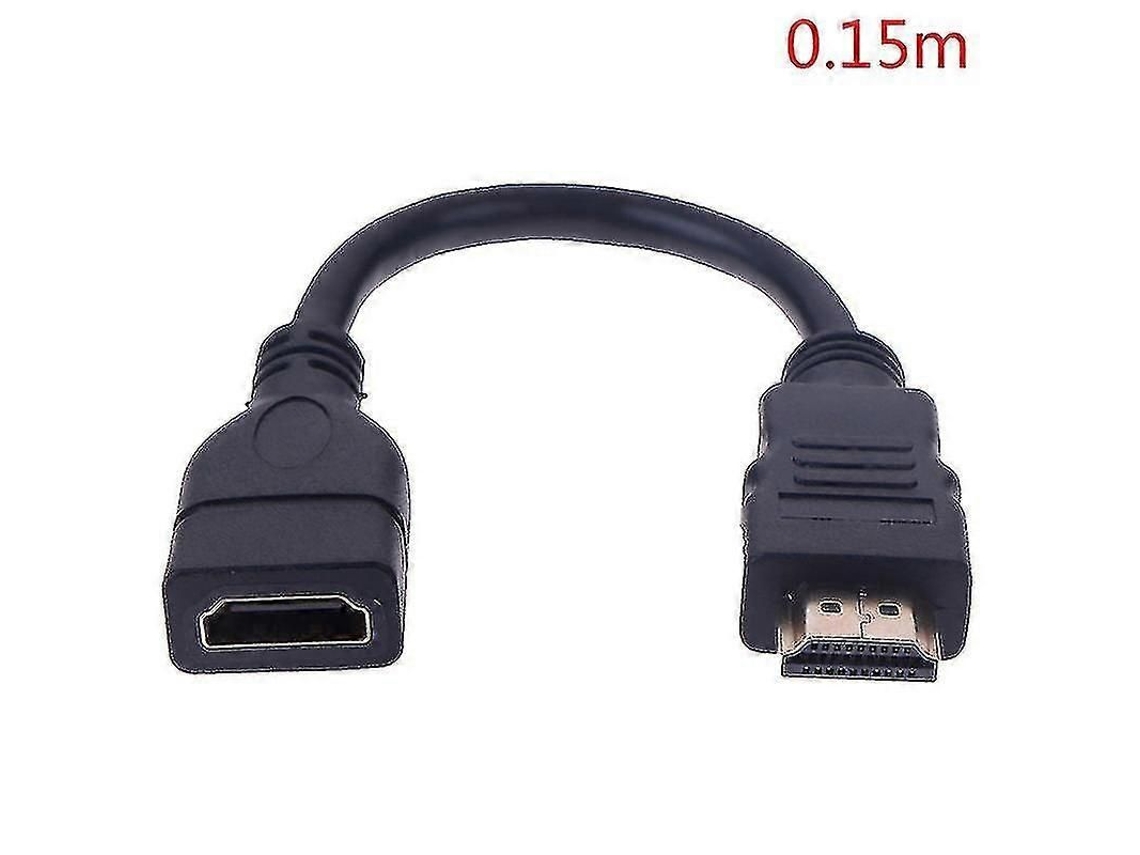 Cabo Extensor Hdmi Macho-fêmea De 15cm/30cm Com Protetor