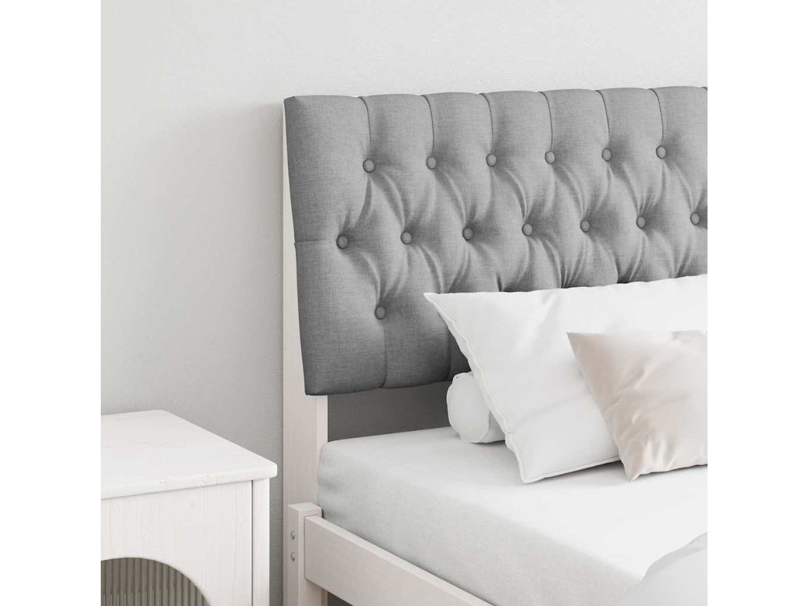 Vidaxl Cabeceira Estofada Cinzento-claro 180 Cm