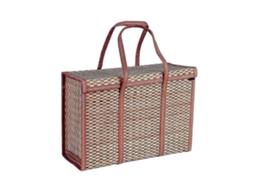 Cesta de Bambu Dobrável para Piquenique, Ideal para Guardar Frutas, Compras e Outros Alimentos. GOKOCO