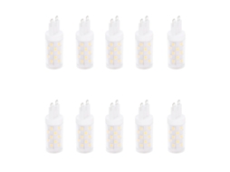 10pcs lâmpada LED G9 4W 33 LEDs econômica branca para teto parede mesa 550lm 50000h | S/MARCA