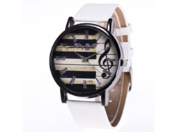 Reloj De Pulsera De Aleación Con Números Romanos Dial Redondo Cuarzo Zhoulianfa F-386-x Blanco