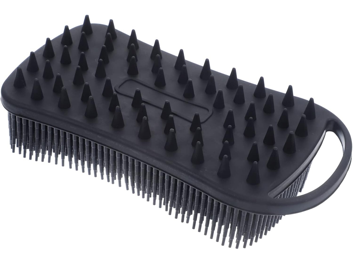Lurelia Acessório De Duche Com Escova De Silicone Para Banho, Pega Ergonómica, Com Argola E Massagem Suave, Uso Diário Leve