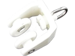 Deslizadores De Plástico Branco Para Trilho Cortina Com Argola Gancho