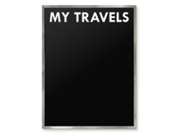 Magnetic Glass Board My Travels For The Hall Espelharte (60x80 Cm)
