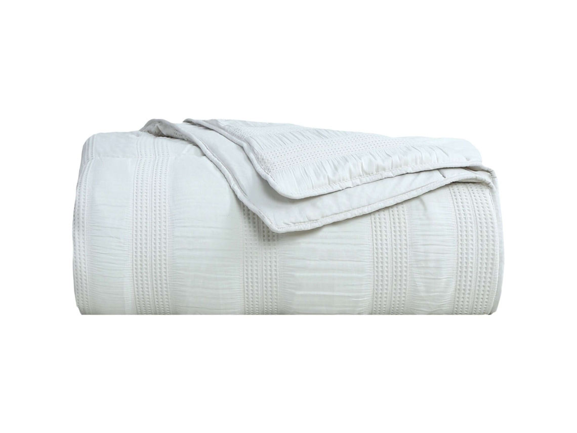 Colcha Jaquard 240x160cm Bege Kasa