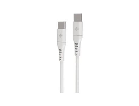 Cabo Hune Eco USB-C para USB-C 300 cm Branco Neve