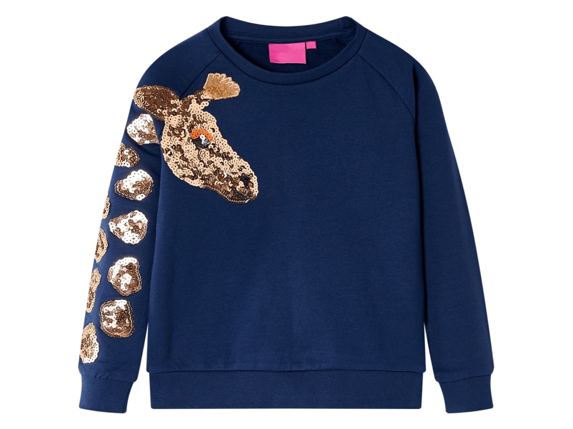 Sweatshirt Para Criança Azul-marinho 104