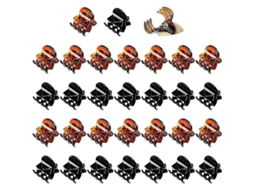 2026 30 Pinzas Pequeñas para Cabelo Healwe, Clips Mini Garra de Plástico e Aço Inoxidável para Meninas, Adolescentes e Mulheres