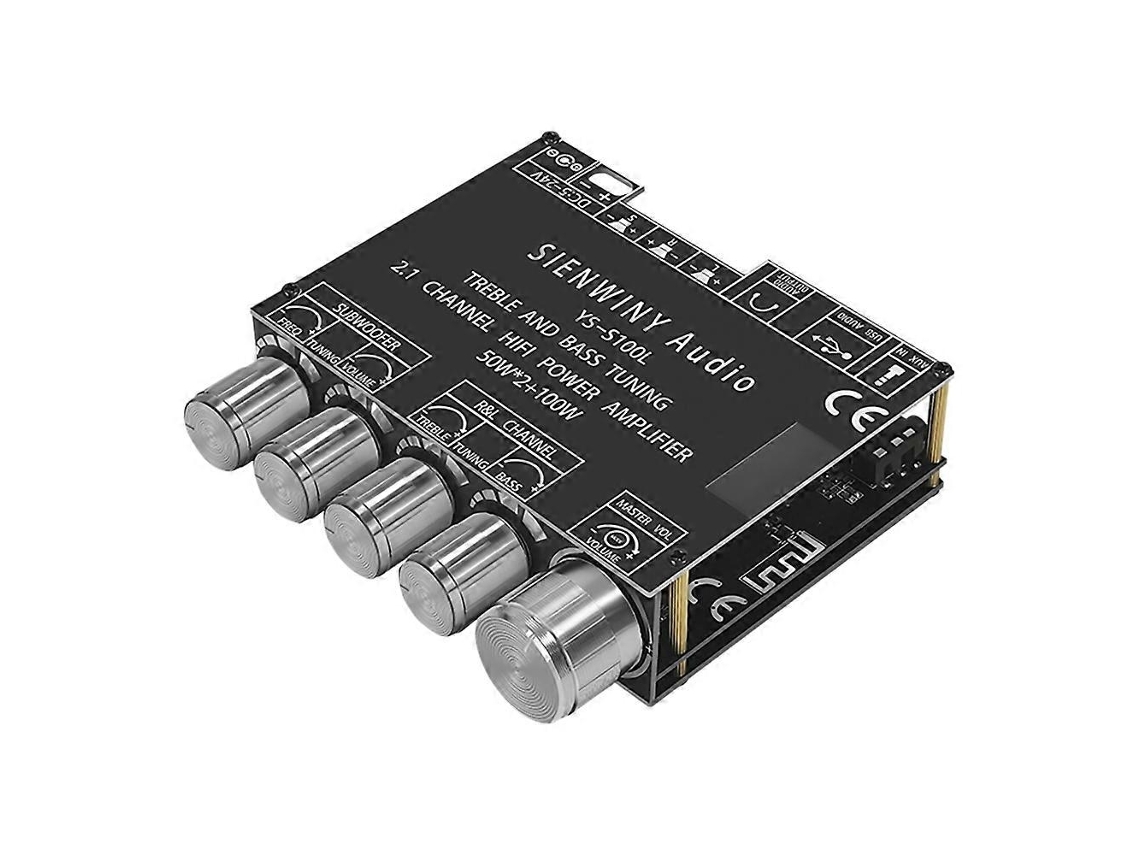 Módulo De Placa Amplificadora De Áudio Bluetooth Ys-s100l De 2.1 Canais 50x2+100w