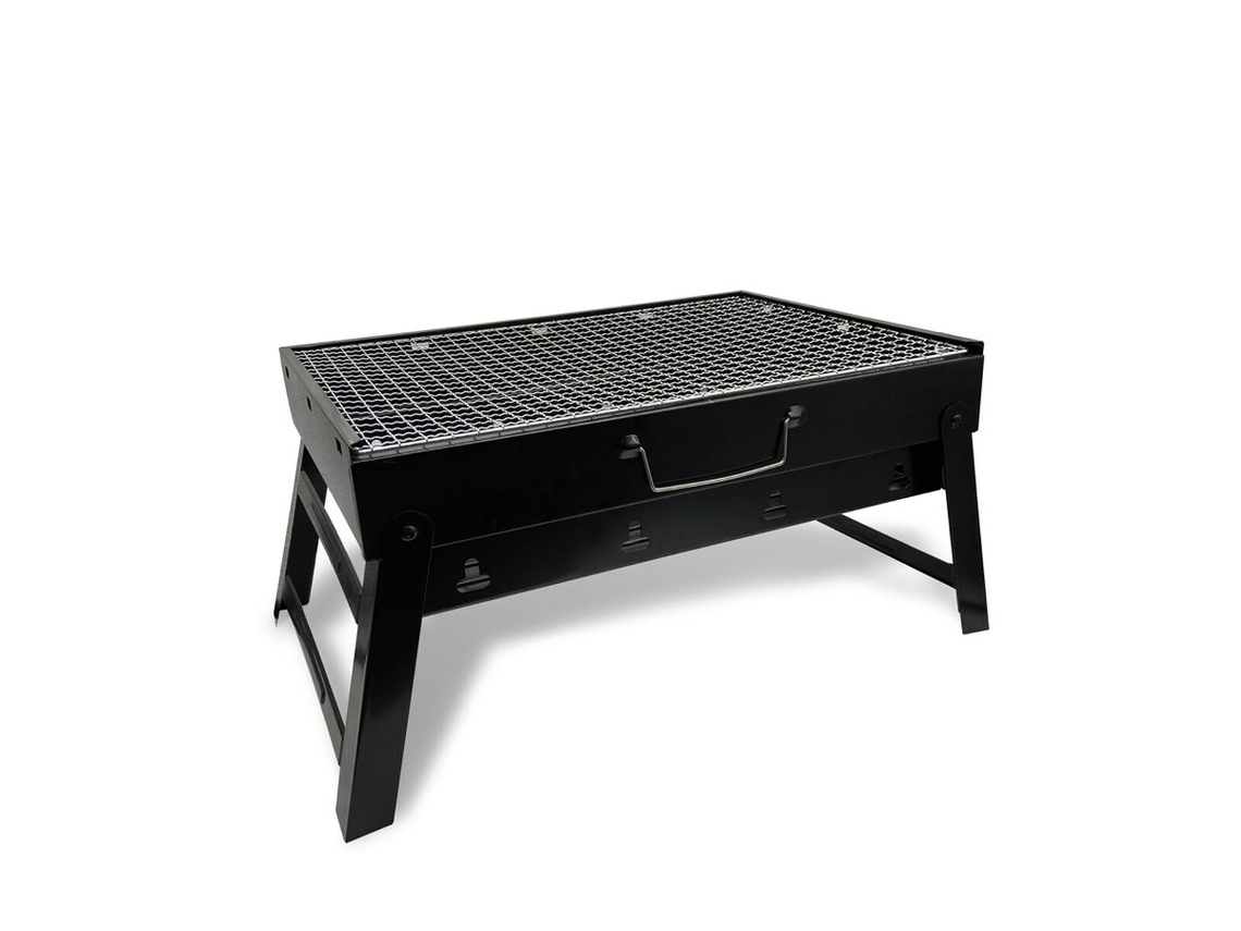 Barbecue a Carvão com Rodas FEEL MAESTRO MR-1010 Preto Metal