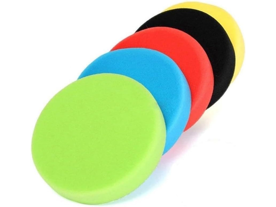 Conjunto De Boinas Espuma Para Polimento 5 E 6 Polegadas, Discos