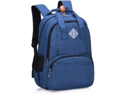 Mochila Infantil com design reflexivo S/MARCA, espaçosa, impermeável, azul