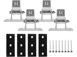 Suporte De Montagem Para Painel Solar, 4 Peças, Em Liga De Alumínio