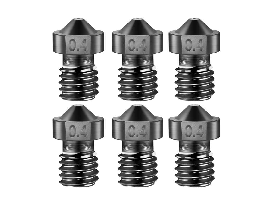Bico De Aço Temperado Para Impressora 3d 1.75mm 0.4mm Resistente A Altas Temperaturas Creality Ender 3/3 Pro/cr10