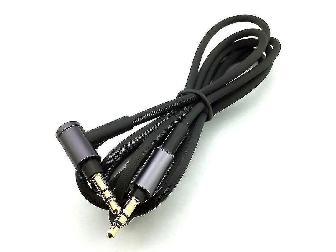 Cabo De Áudio 3,5mm Para Fones Wh 1000 Xm2 Xm3 Xm4 H900n H800 1,5m Sem Microfone