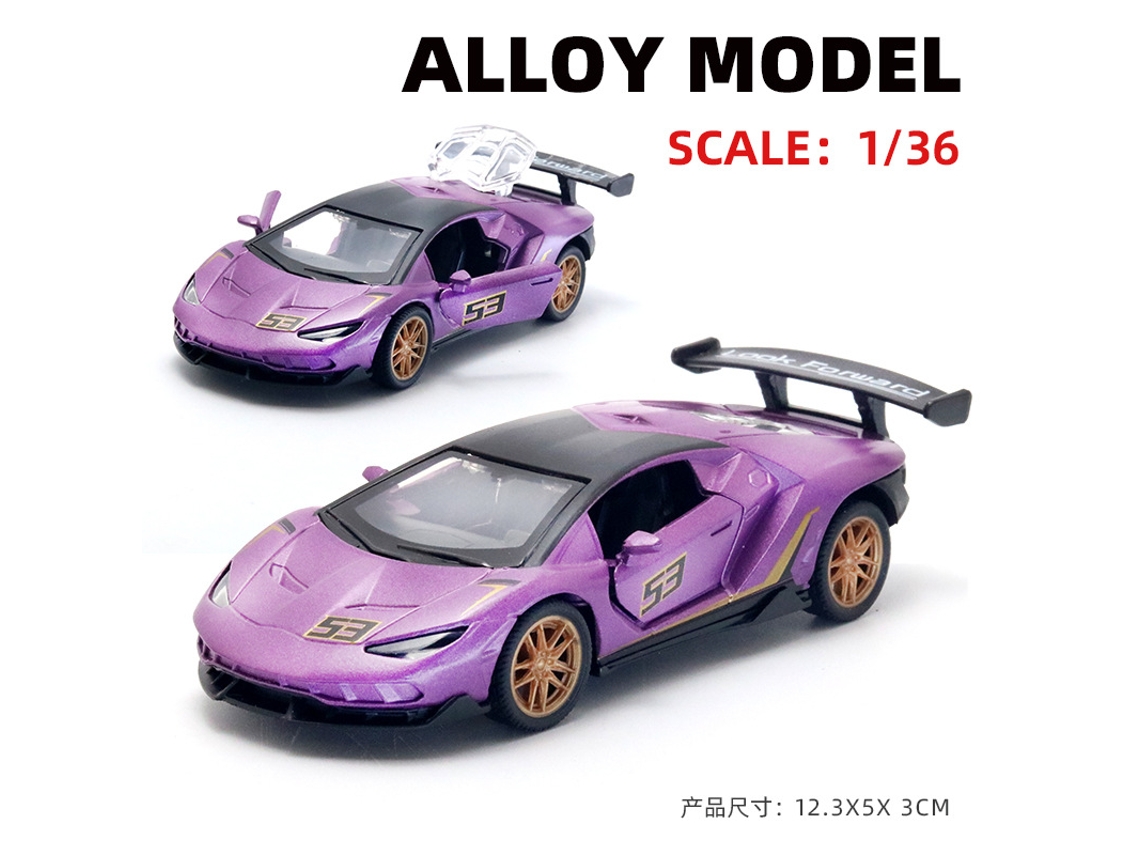 Miniatura de Carro em Escala 1/36, Feita em Metal Fundido, Presente para Crianças. MDUG