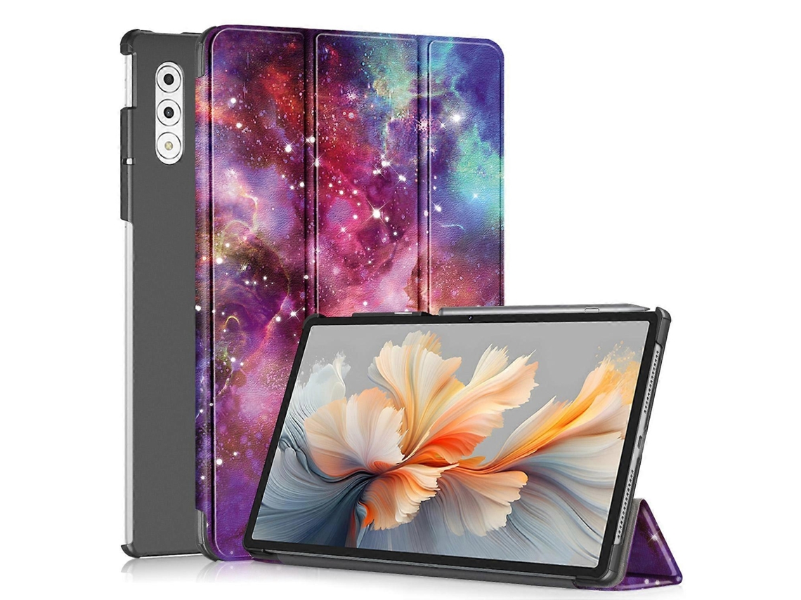 Capa De Couro Dobrável Tripla Para Tablet Lenovo Yoga Tab Plus Custer