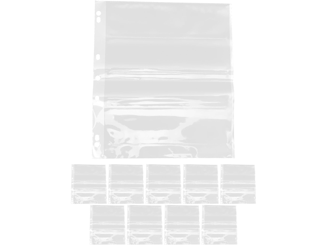 Camadas protetoras para negativos fotográficos, 10 unidades, sacos impermeáveis de PE, tamanho 120, organizador à prova de