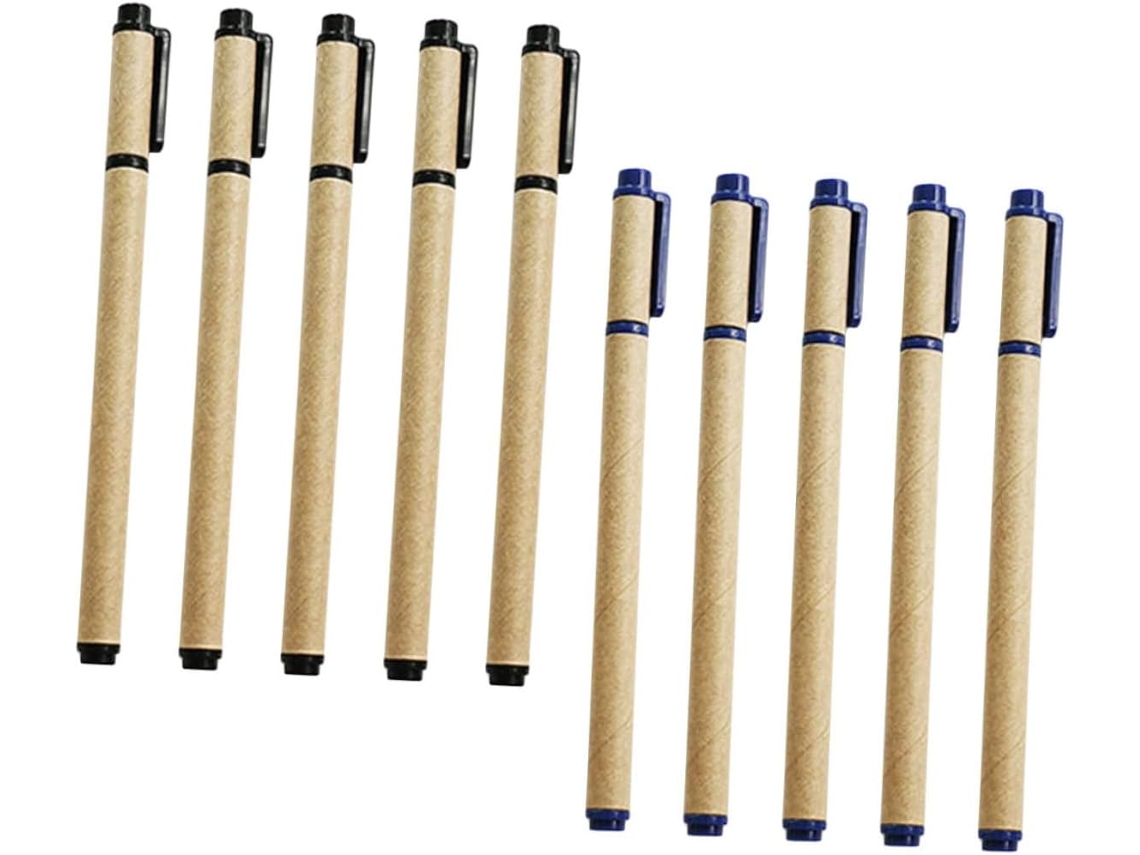 Conjunto De 10 Canetas Em Gel Nuobesty Para Escrita, Rollerball Escola