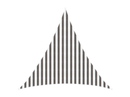 Vidaxl Vela De Sombra 3 X 3 X 3 M Hdpe Triangular Cinza Claro E Branco