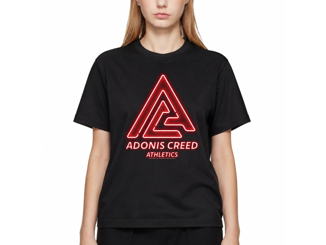 Rockinstone Rocky Movie Adonis Creed Neon Black Adult T-shirt Size:m