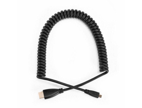 Cabo Caruba Hdmi / Microhdmi em Espiral 40Cm