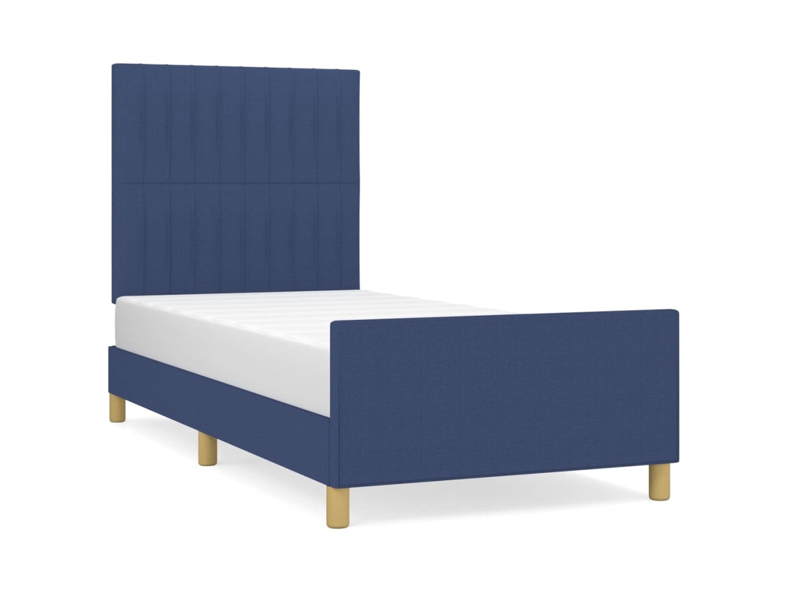 Estrutura de Cama Sem Colchão 80x200 Cm Azul MAISON EXCLUSIVE
