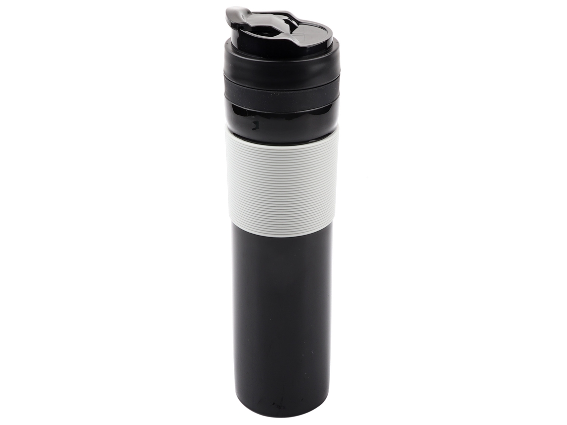 Prensa De Café Portátil 350ml, Garrafa, Chá, Cafeteira, Copo De Água Potável Para Viagem, Preto Brilvibera