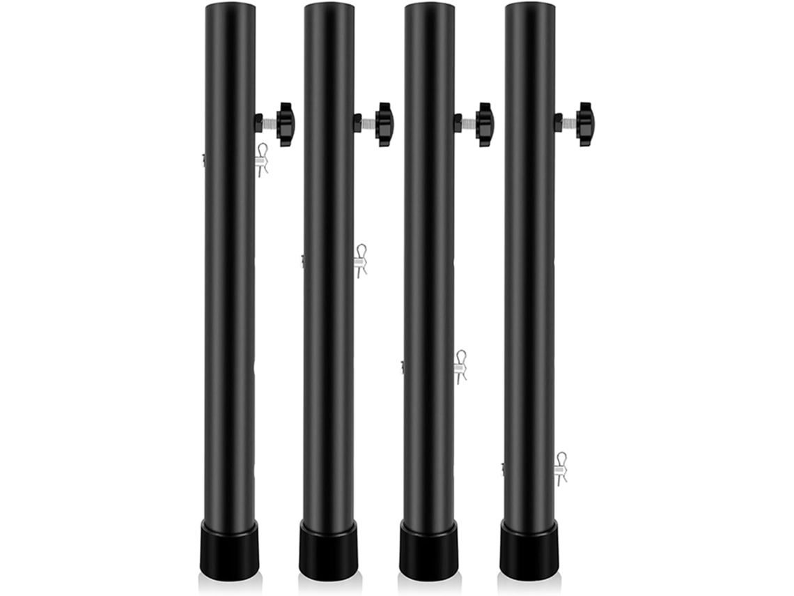 Conjunto De 4 Extensões Pernas Mesa Multiuso Em Aço, Elevadores De Mesa Ergonômicos, Elevadores Resistentes Para