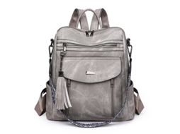 Bolsas Femininas Em Pu, Mochilas Femininas, Bolsas Para Mamães, Casuais E Multifuncionais.cinza Yunzii