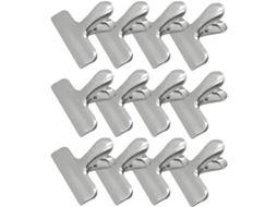 Clipes para Sacos Alimentares em Aço Inox, Clipes de Vedação Resistentes para Cozinha, Lanches, Cereais, Pão