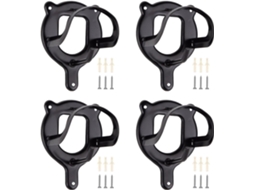 Conjunto De 4 Ganchos Metal Instalação Rápida E Resistência À Corrosão, Ideais Organizar Equipamentos De