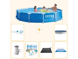 Intex Piscina Com Estrutura Redonda - 366x76 Cm - 7-peças S20467