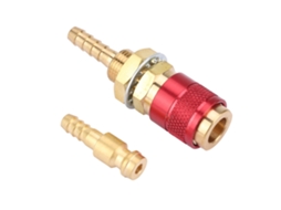 Conector Rápido De Resfriamento Por Água E Adaptador De Gás Para Soplete Tig Rojo