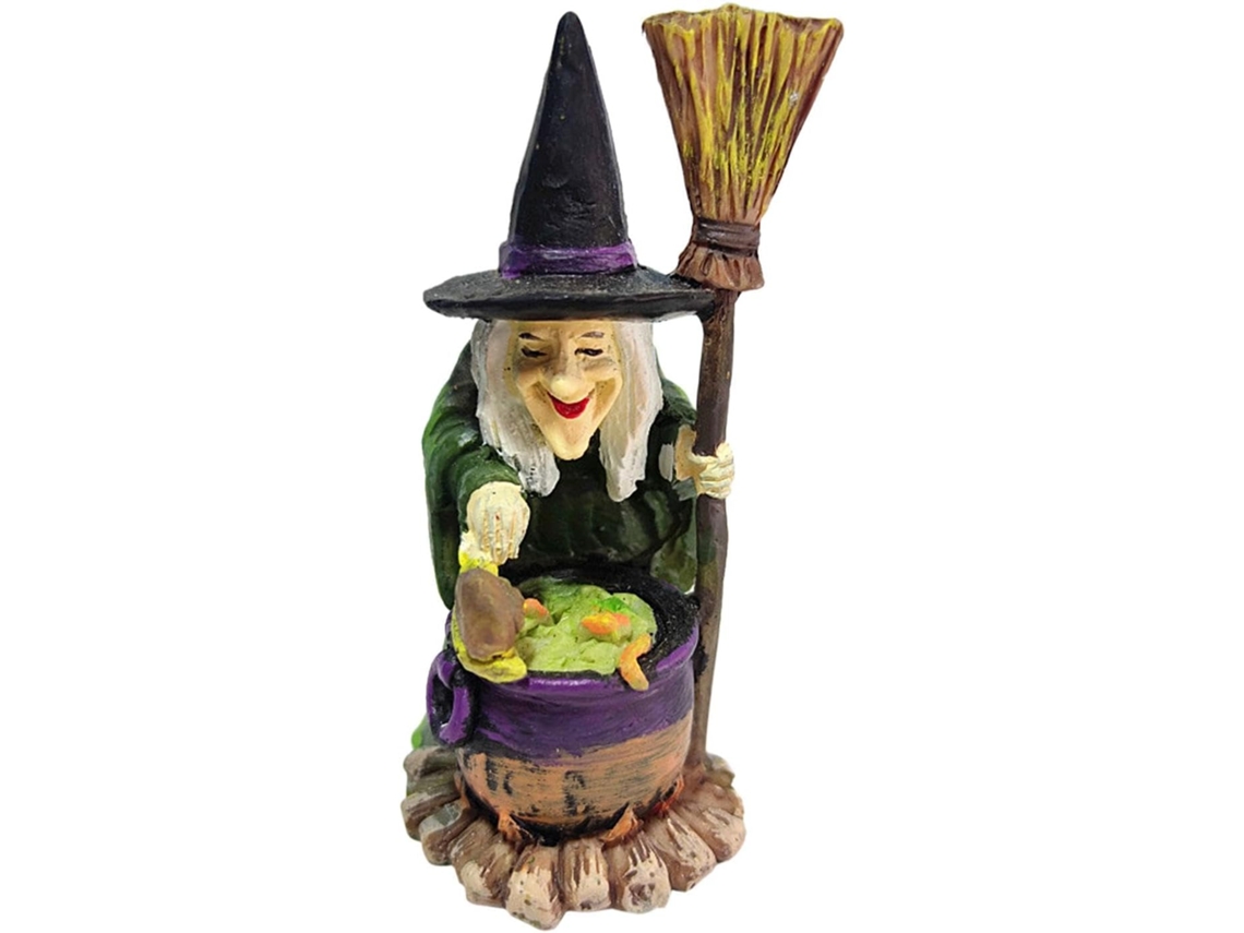 Decoração De Halloween Com Bruxos E Bruxas | Estatuetas De | Bruxos E Bruxas